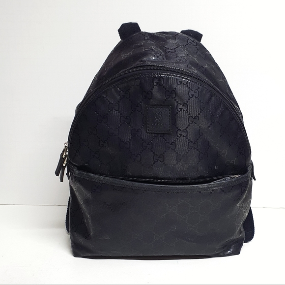 Gucci Monogram Classic Backpack Dark Navy Blue - Picture 1 of 16